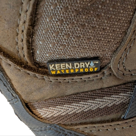 KEEN Targhee Ankle Height Brown KeenDry Weatherproof Leather Winter Boots 9 39 - Picture 7 of 10